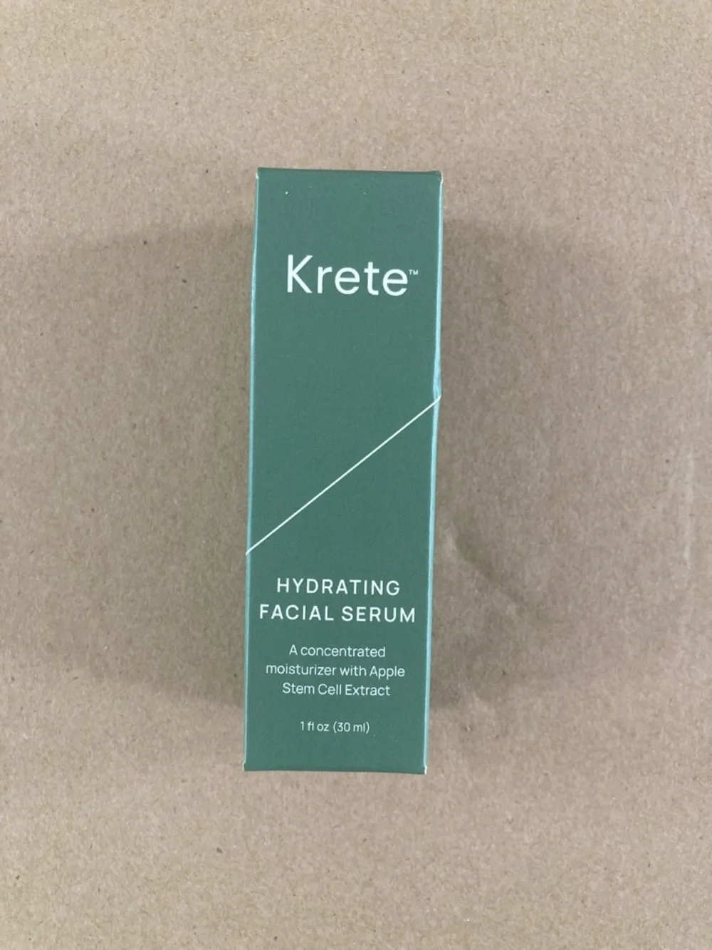 KRETE  Hydrating Facial Serum for Men NWT Apple Stem Cell Extract 1 oz